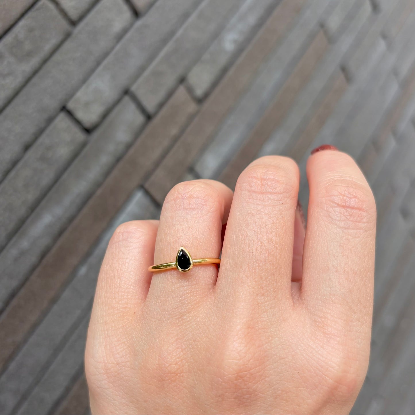 Brass petit ring 6