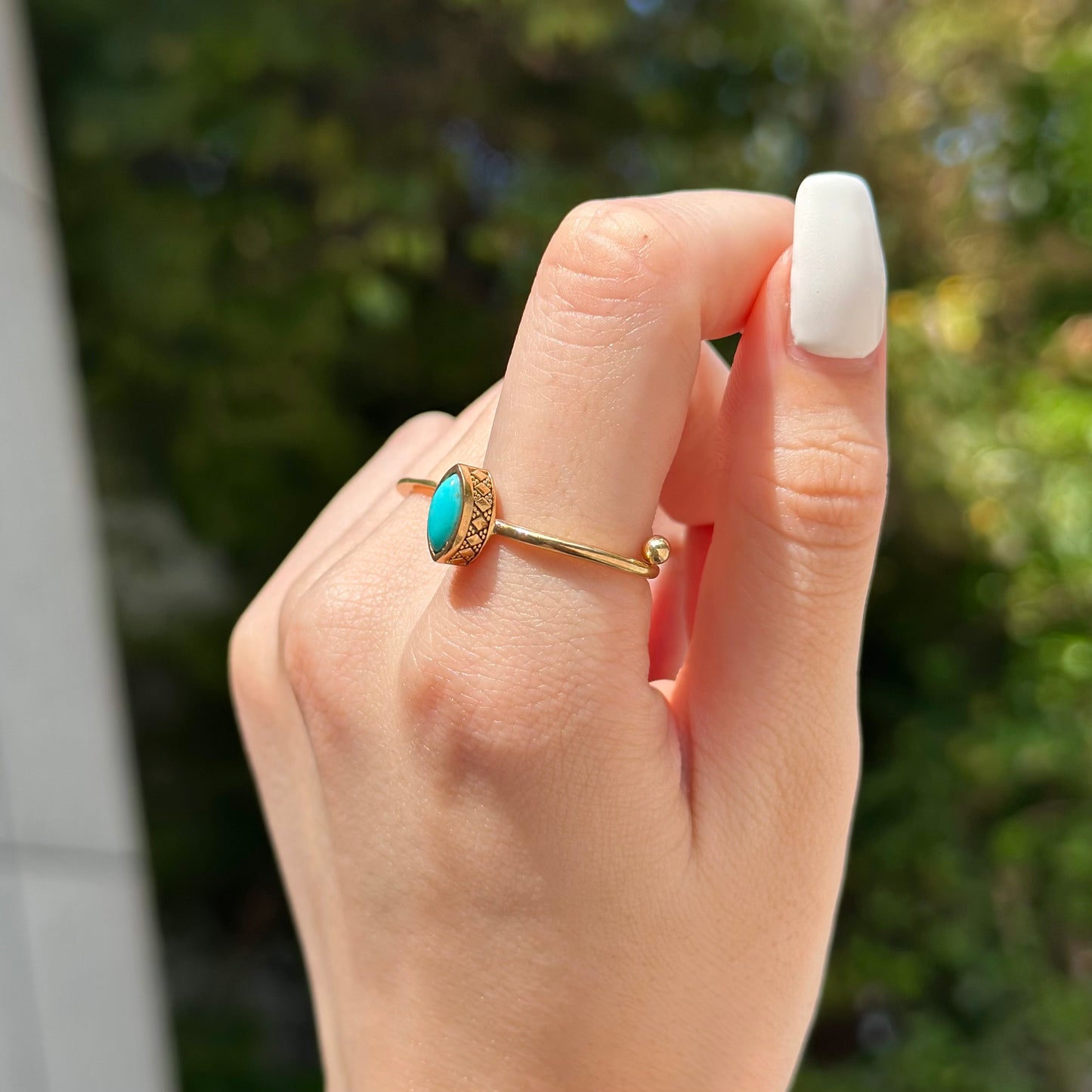 Brass petit ring 7