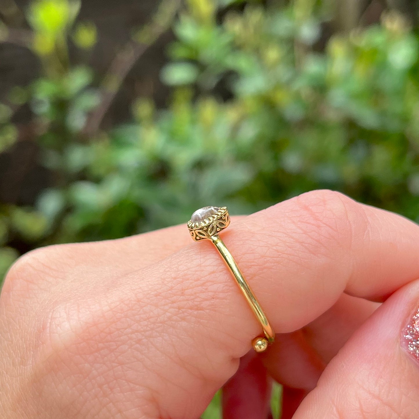Brass petit ring 69