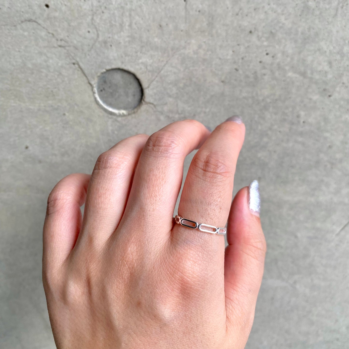 Silver925 plain ring 75