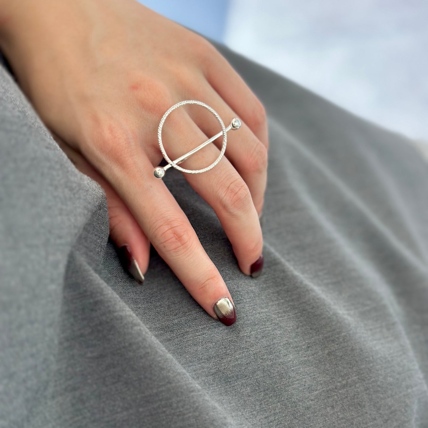 Silver925 plain ring 83