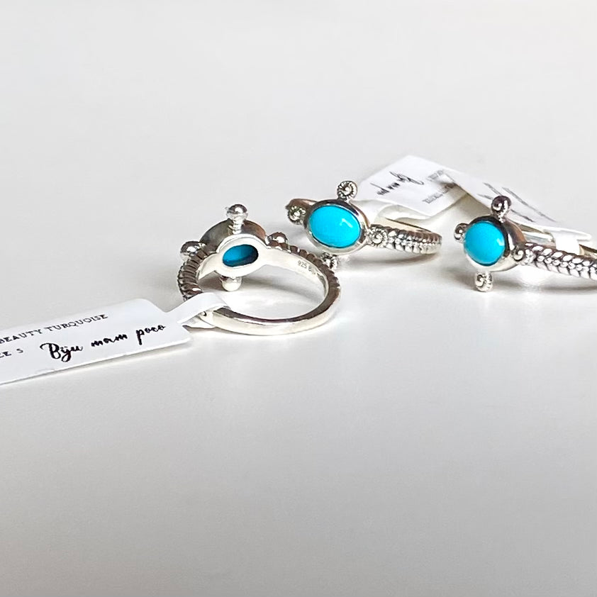 【poco】Turquoise design ring 1