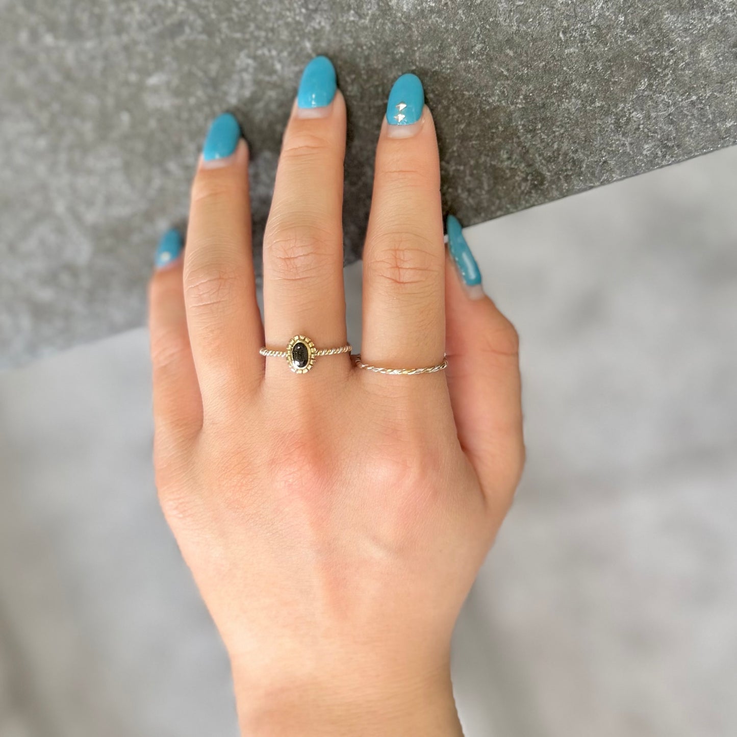 Silver925×Brass petit ring 3