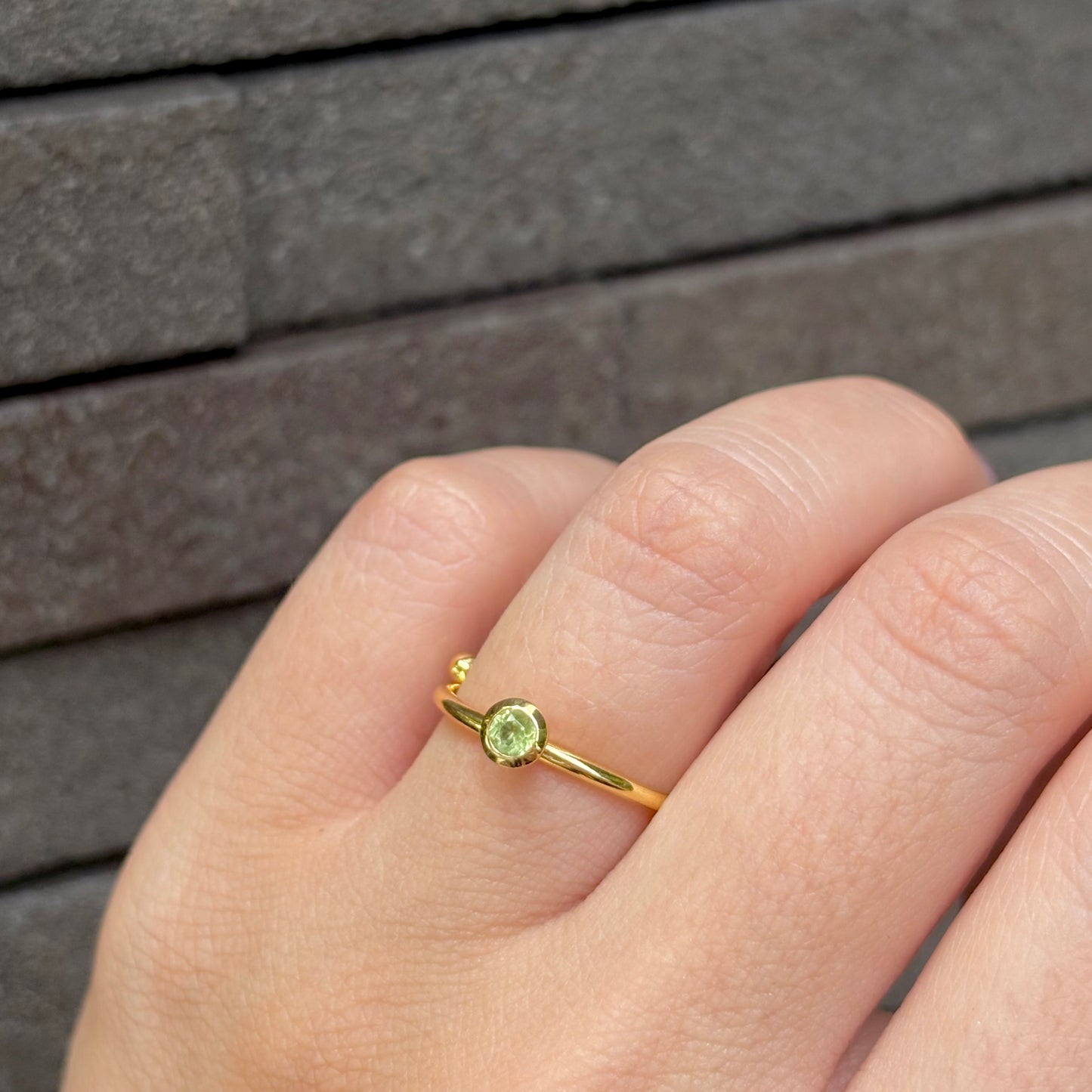 Brass petit ring 9