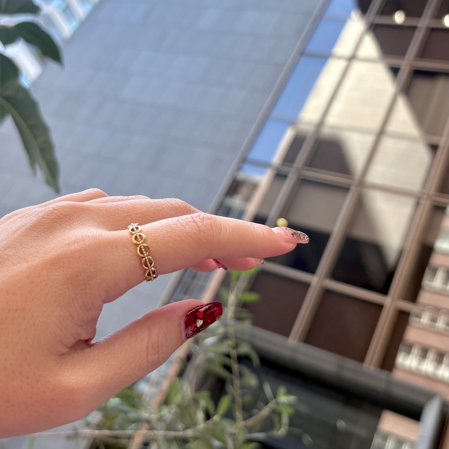 Brass plain ring 28