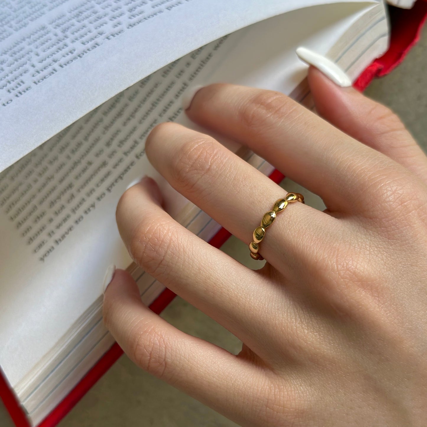 Brass half&half ring