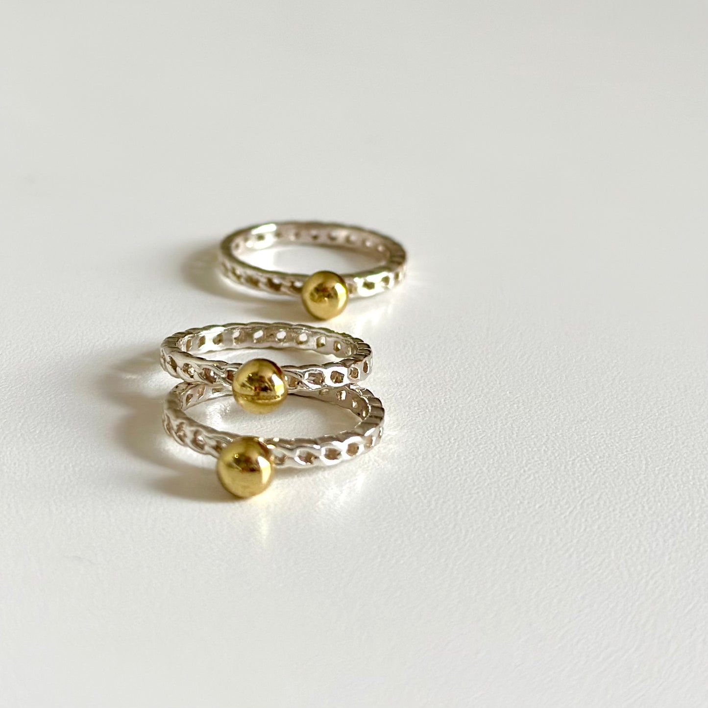 Silver925×Brass plain ring 5