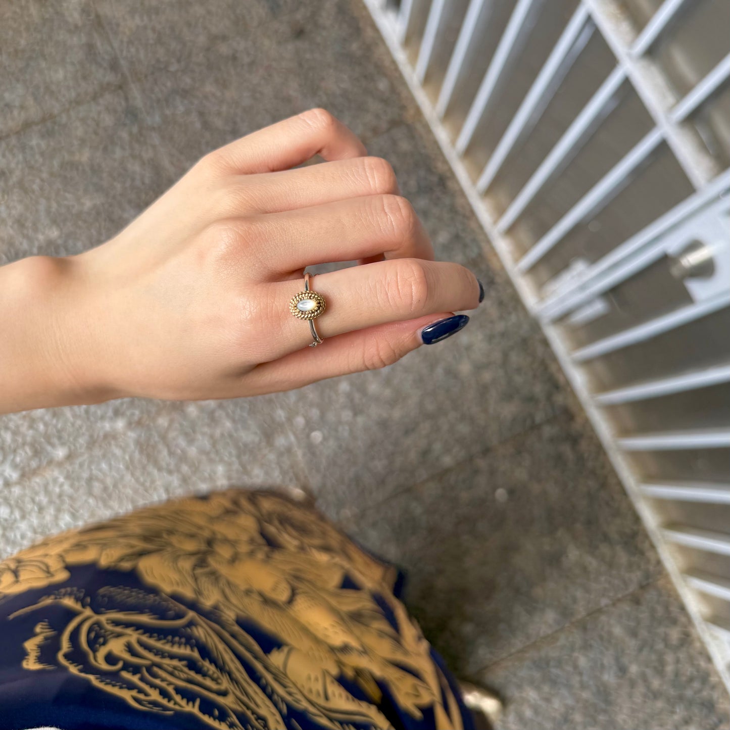 Silver925×Brass petit ring 3