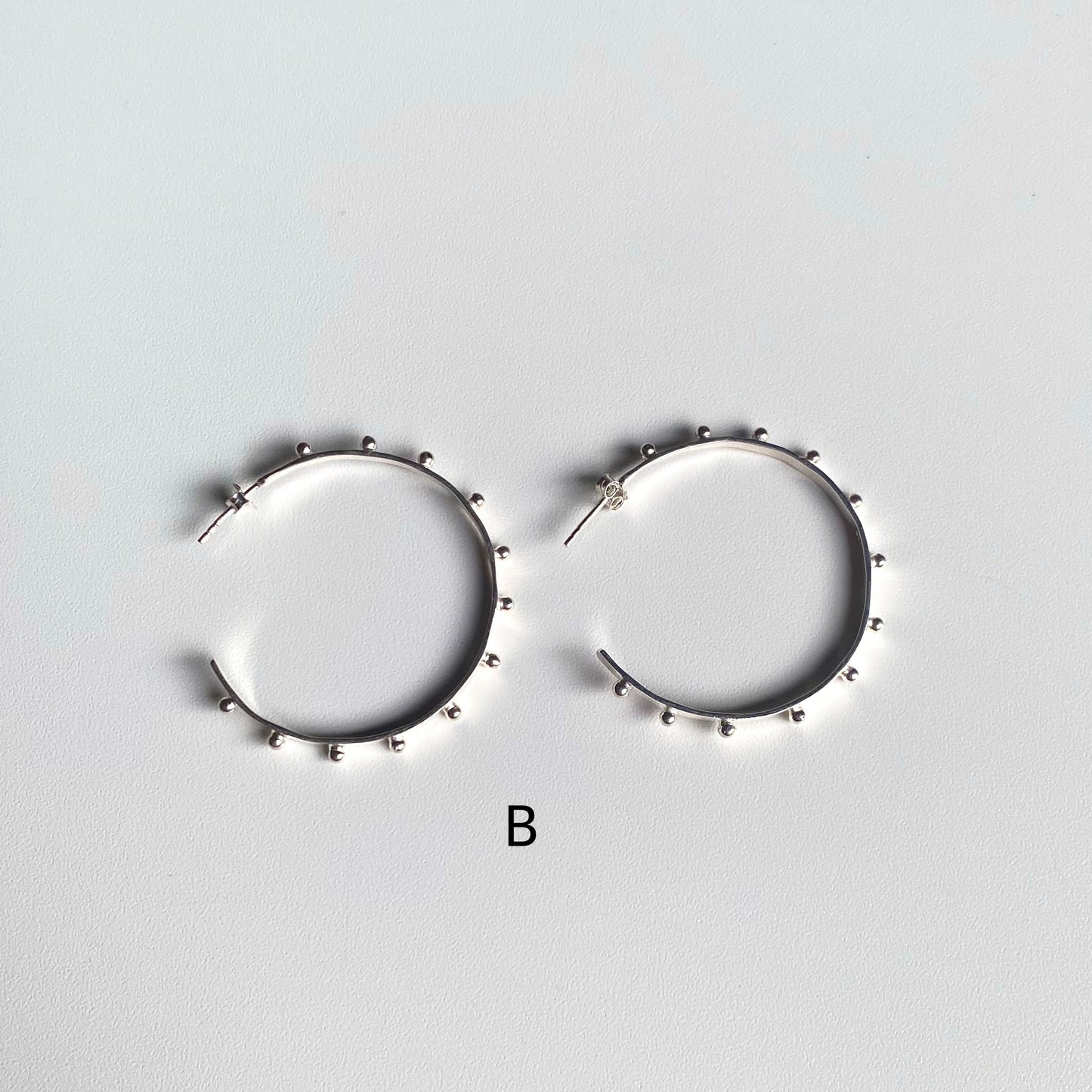 Silver925 plain pierce 4