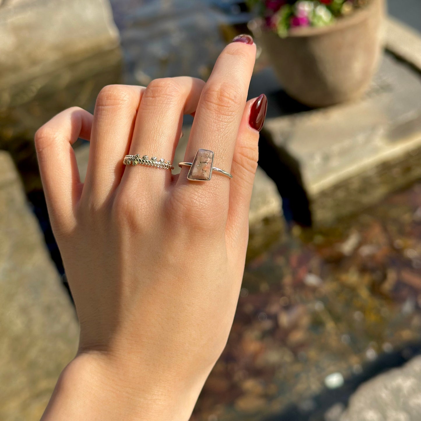 Silver925 1stone ring 23
