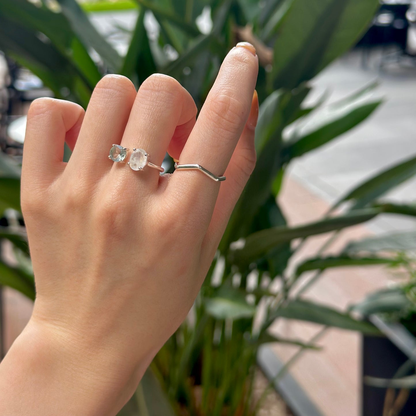 Silver925 plain ring 50