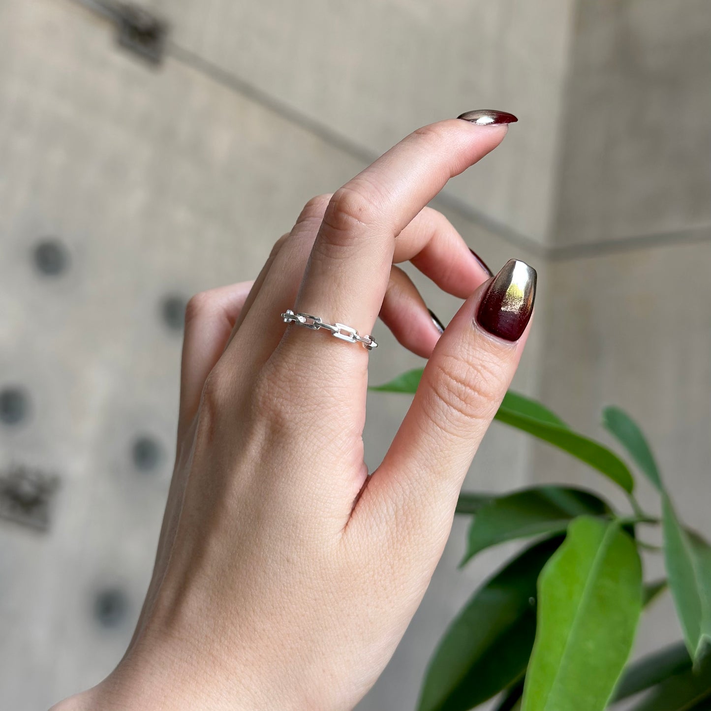 Silver925 plain ring 80