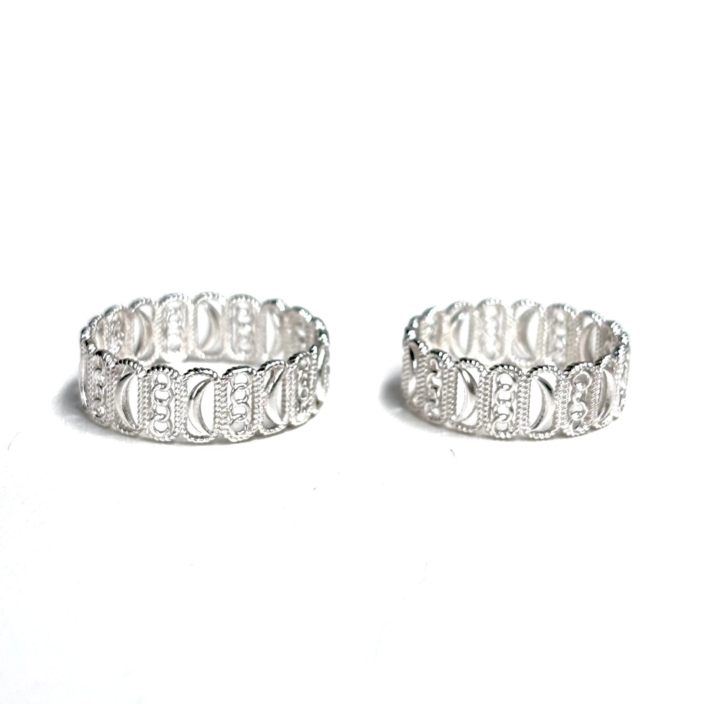 Moon plain ring 5