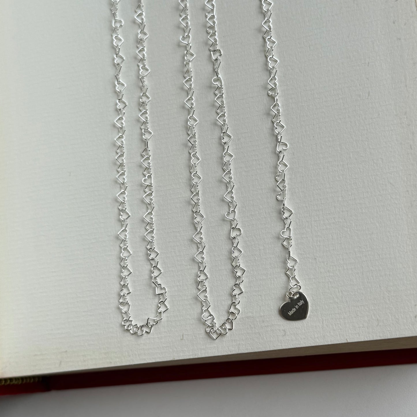 Italian chain necklace〈Heart〉1