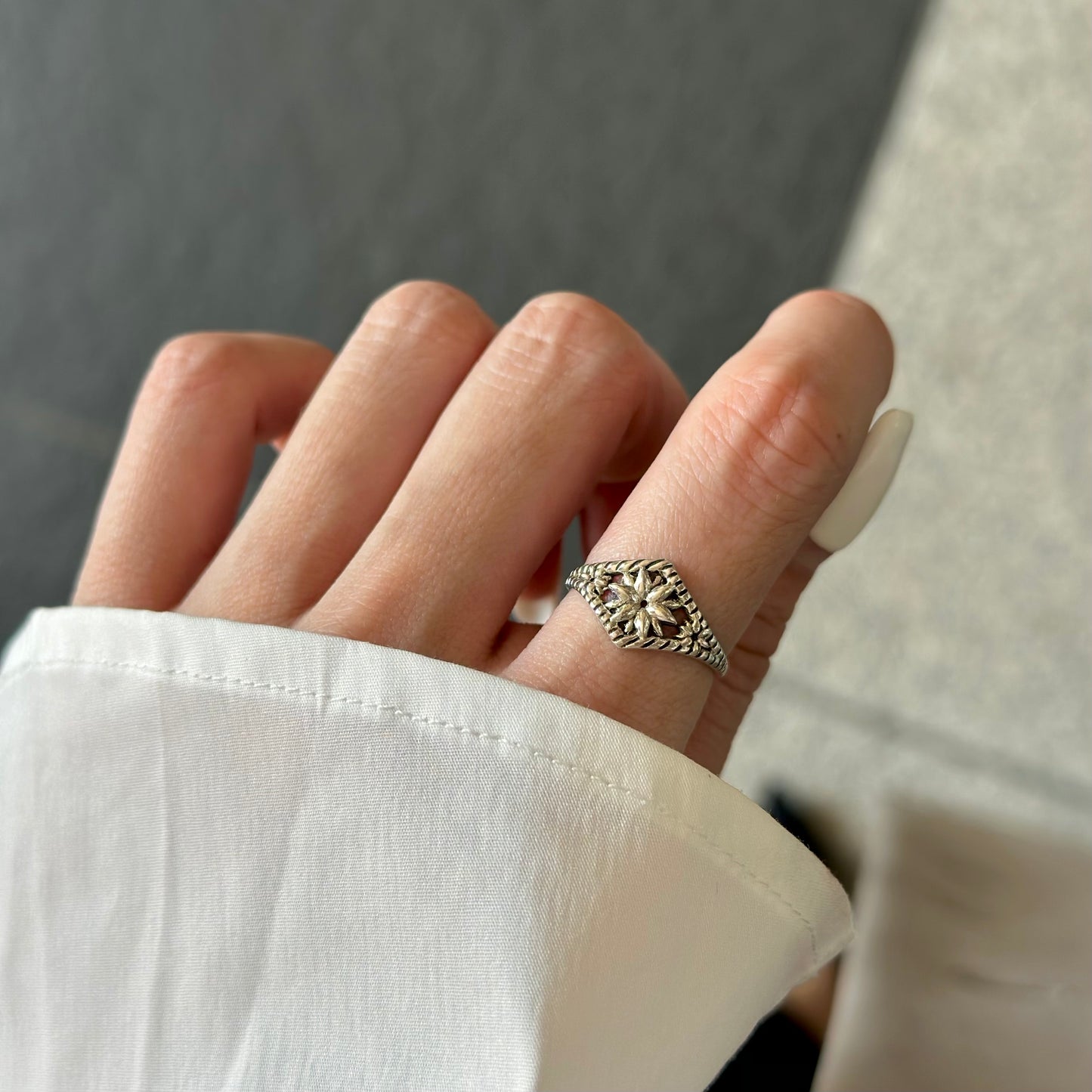 Silver925 plain ring 83