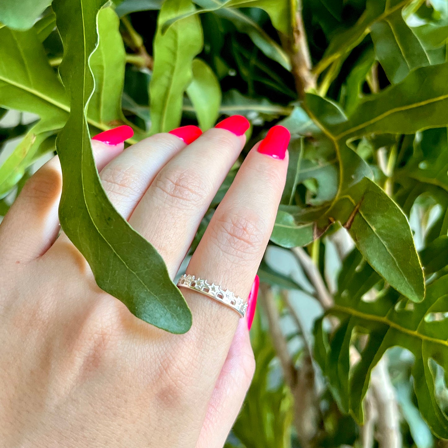 Star plain ring 14
