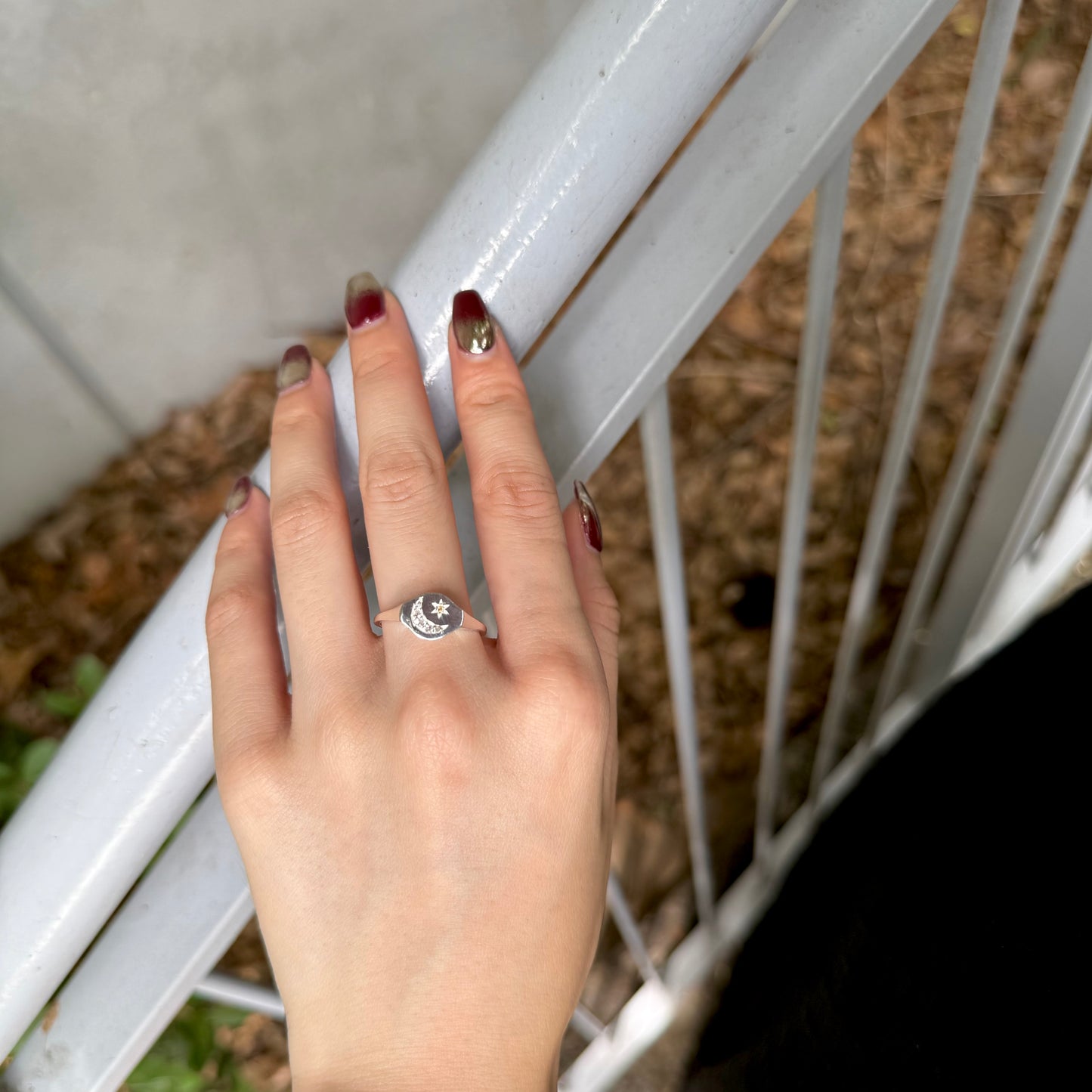 Moon&Star design ring