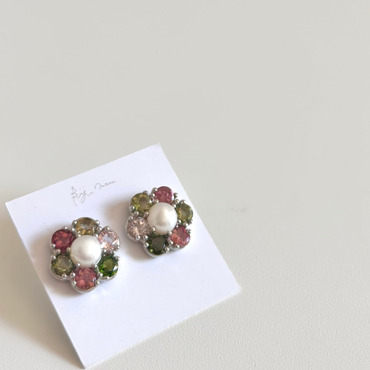 【poco】Multi tourmaline pierce