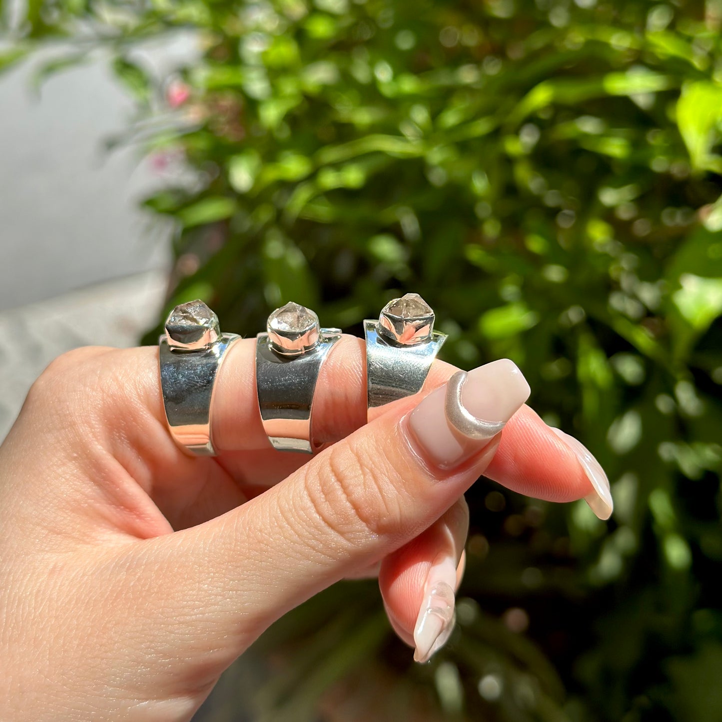Herkimer diamond ring 1