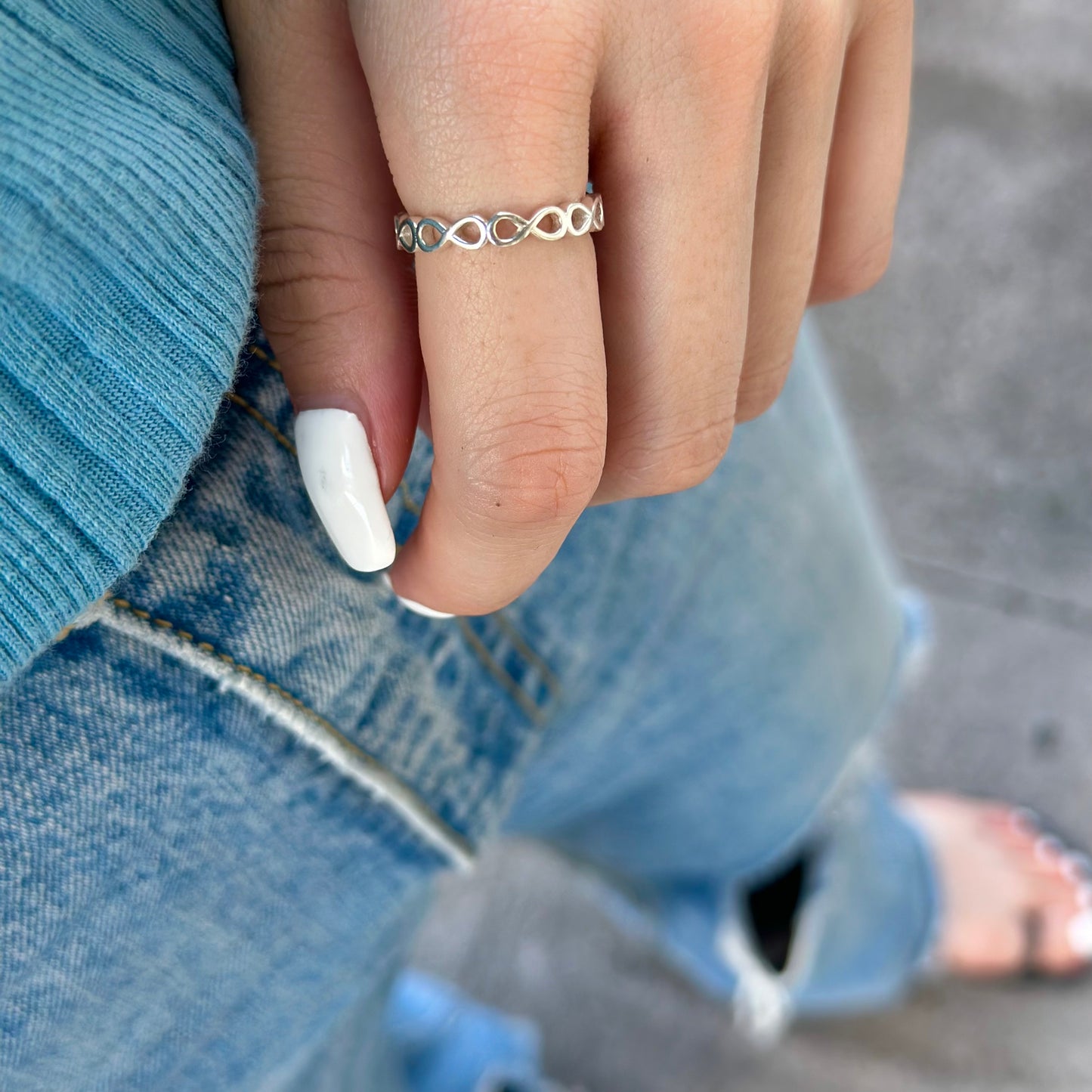 Silver925 plain ring 56
