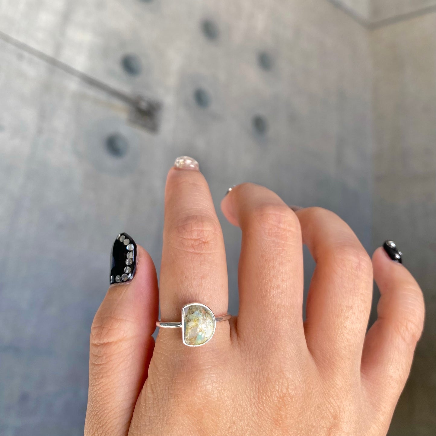 Silver925 1stone ring 8