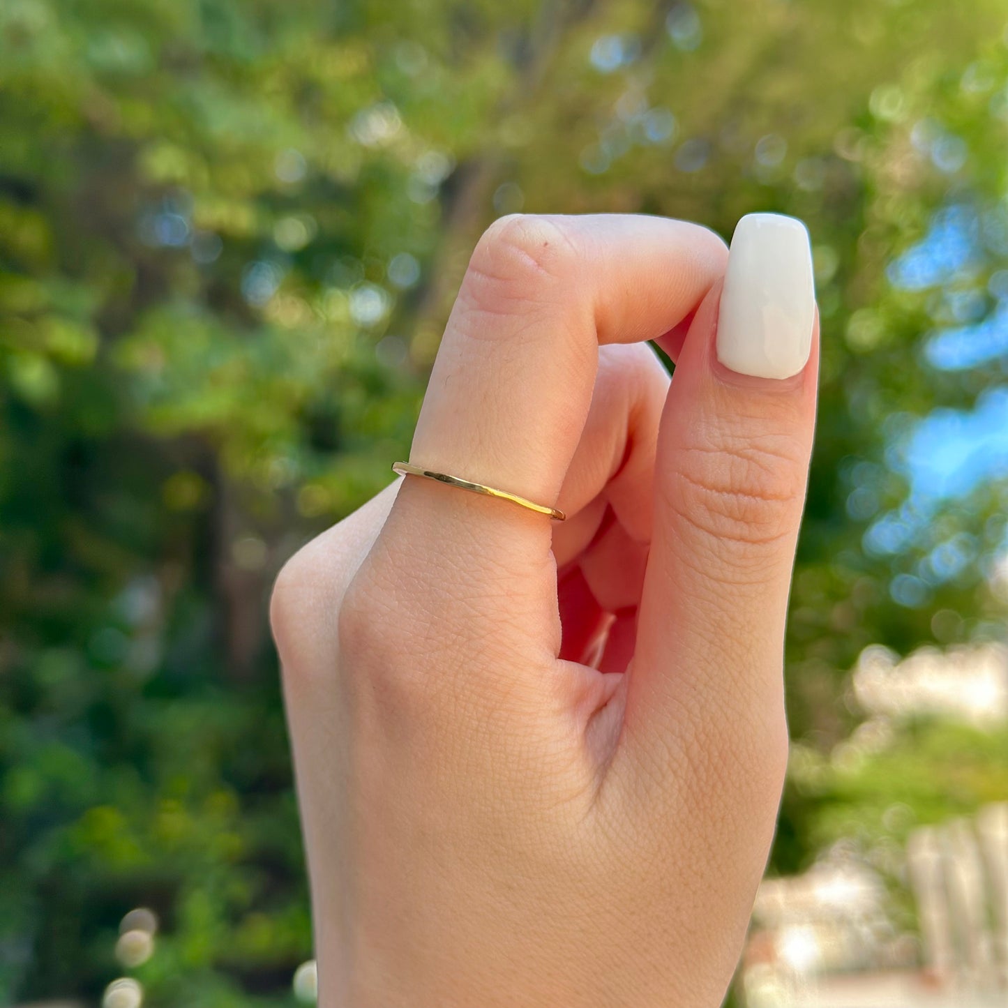 Brass plain ring 8
