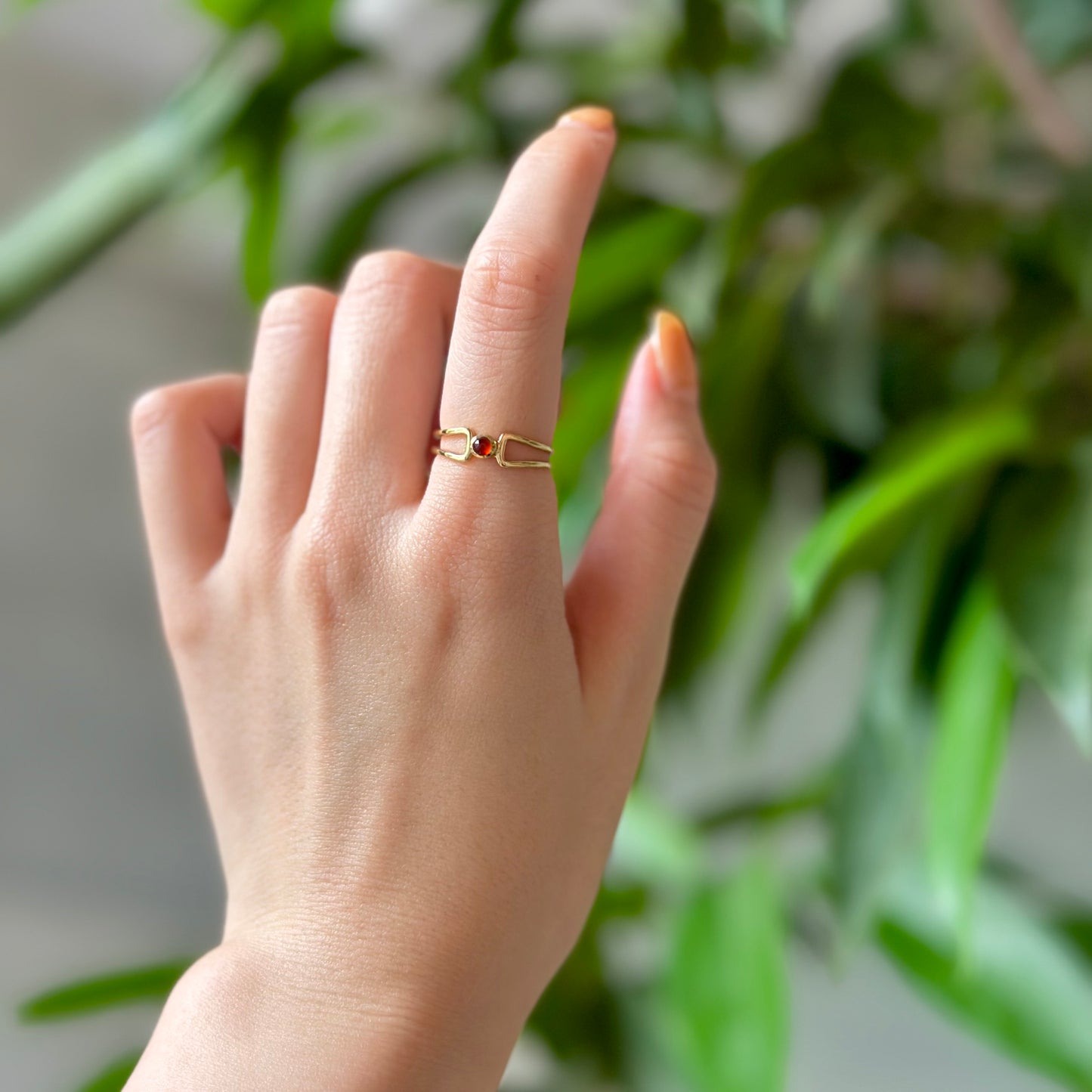 Brass design ring 6