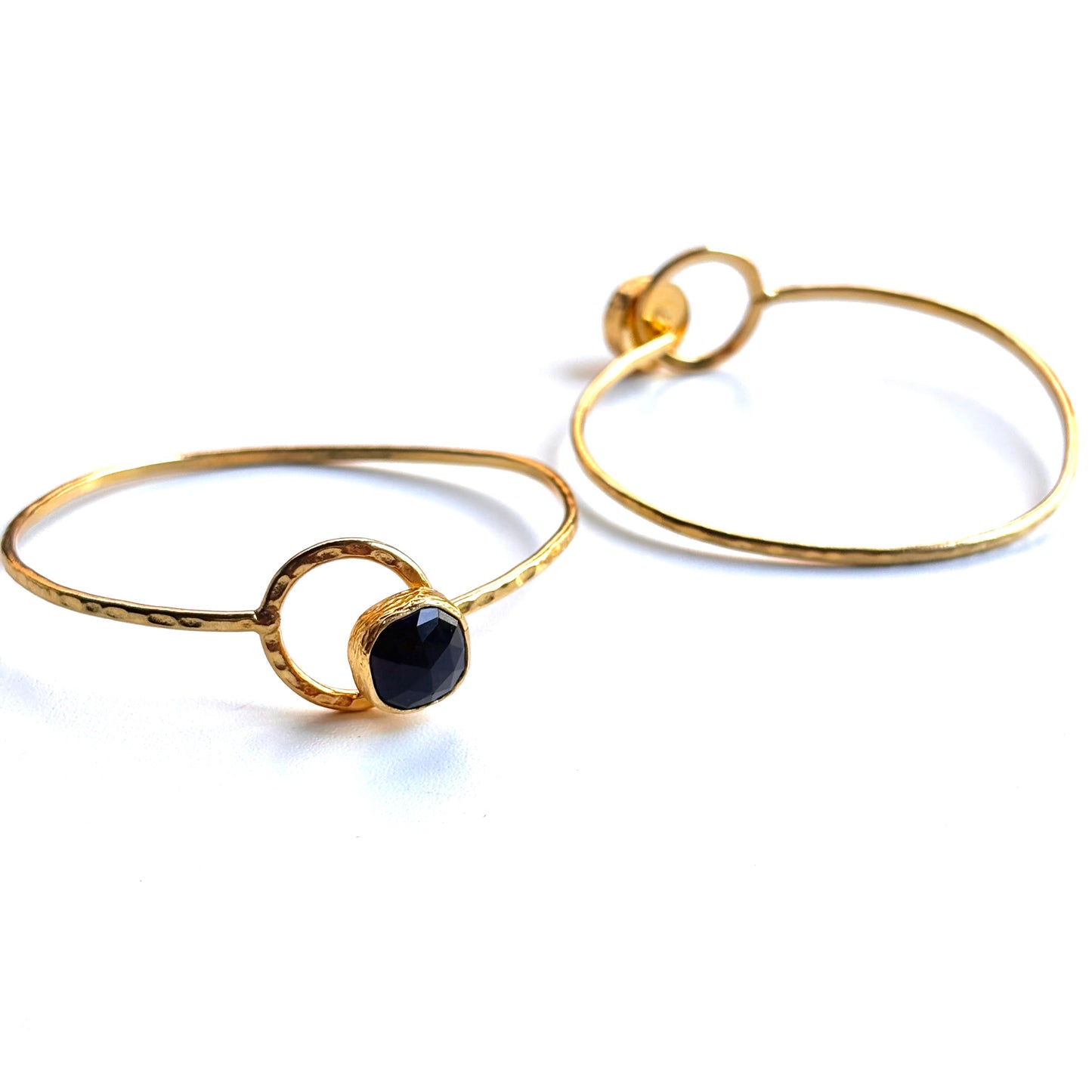 Brass 1stone bangle 3