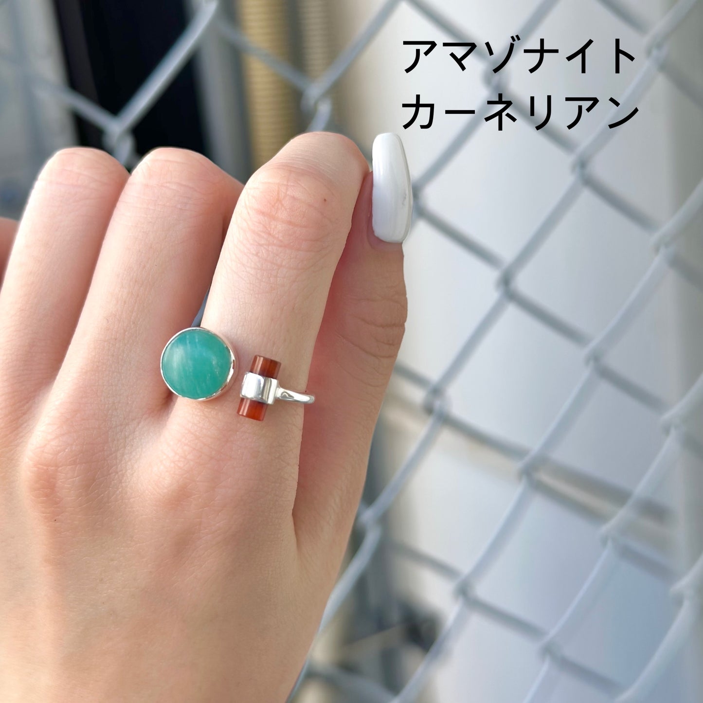 Silver925 2stone ring 6