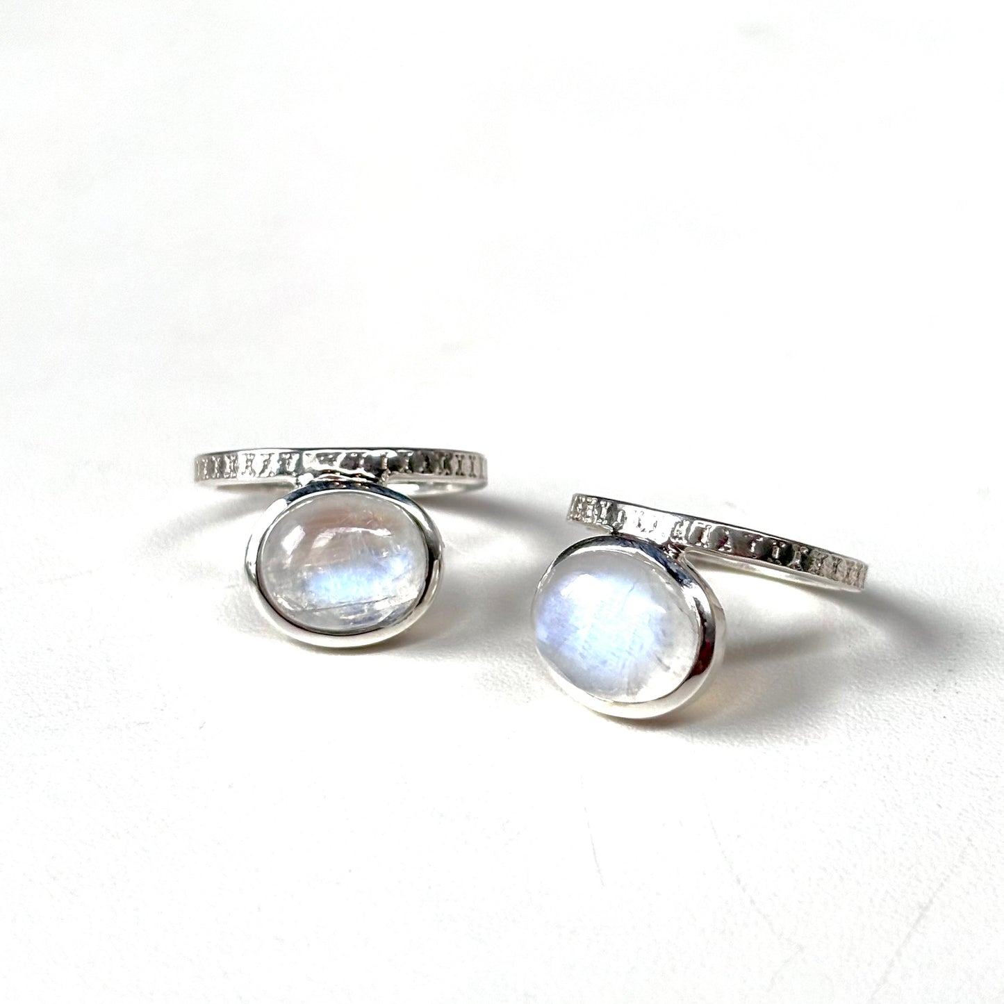 Rainbow Moonstone ring 2