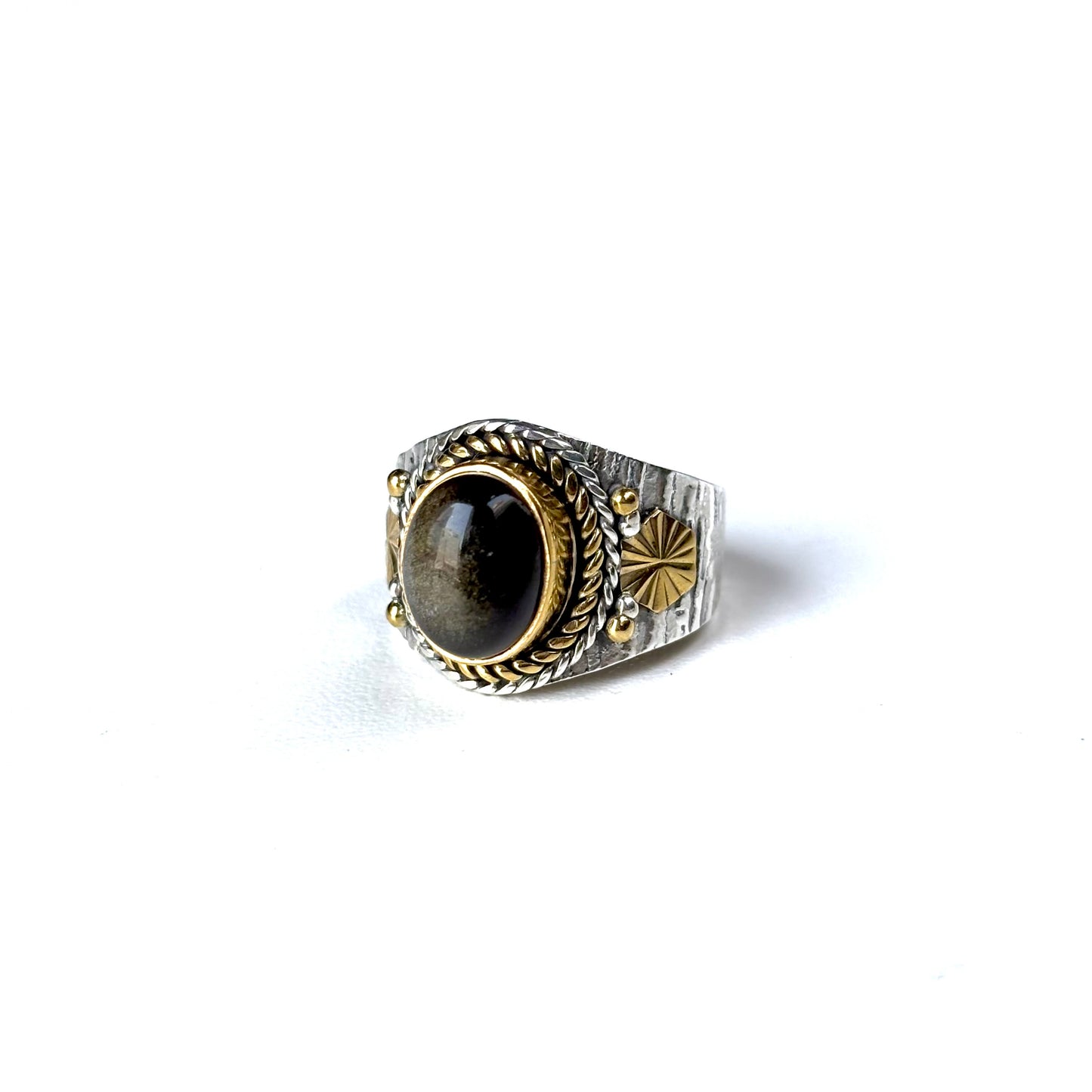 Connect ring〈 Black & Gold 〉