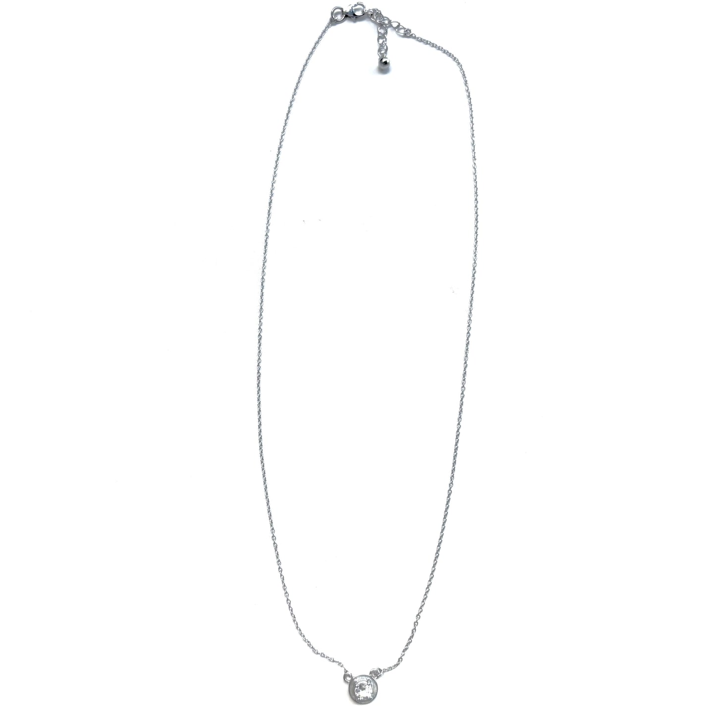 Enamel × stone necklace