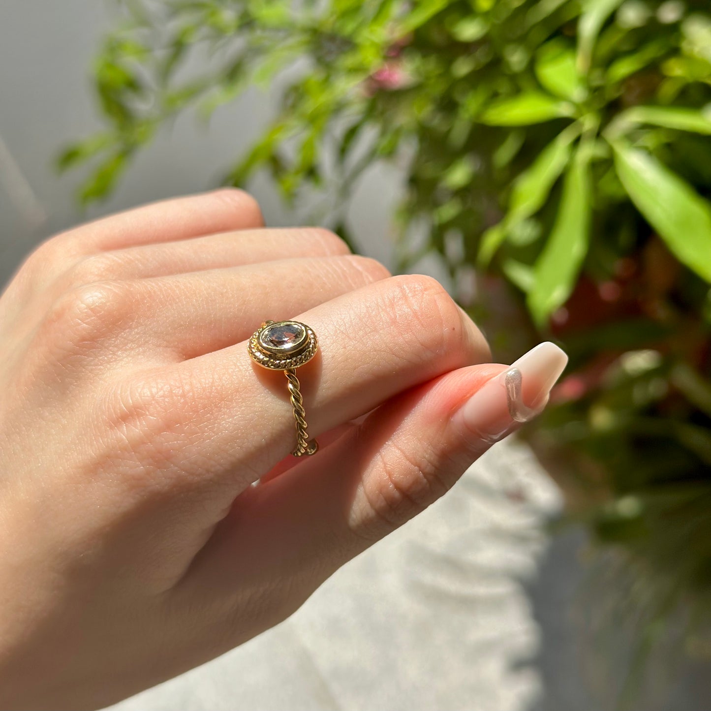 Brass petit ring 12
