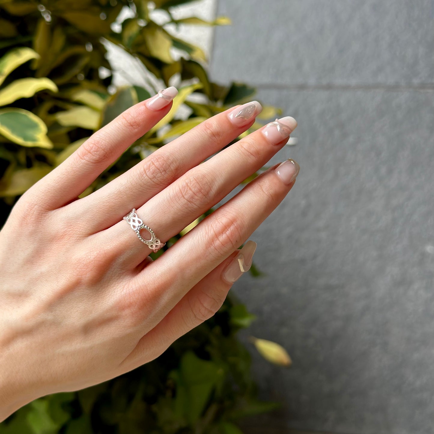 Silver925 plain ring 60