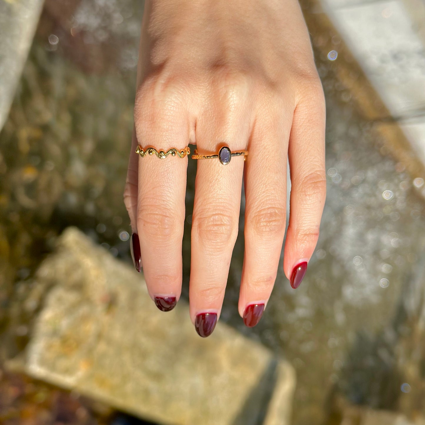 Brass petit ring 54