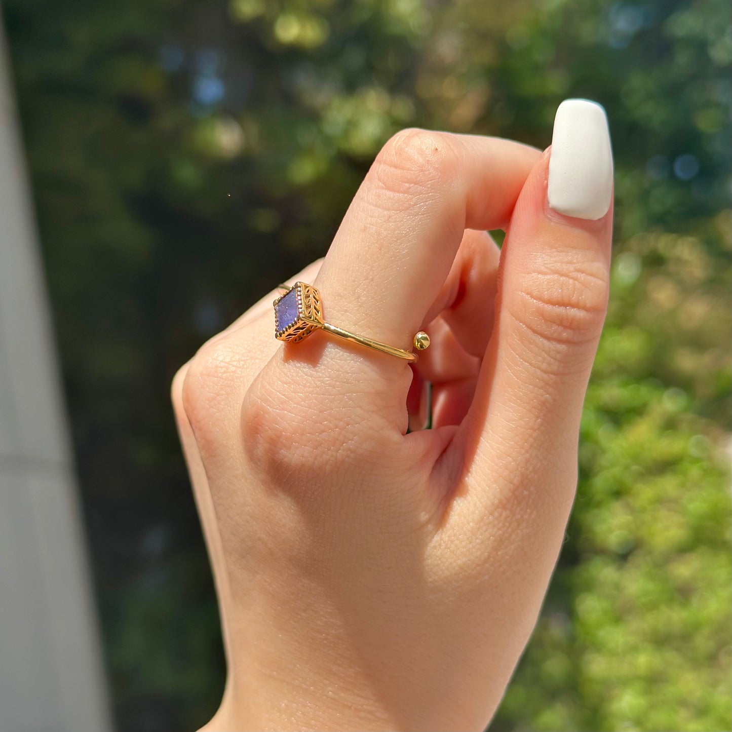 Brass petit ring 8