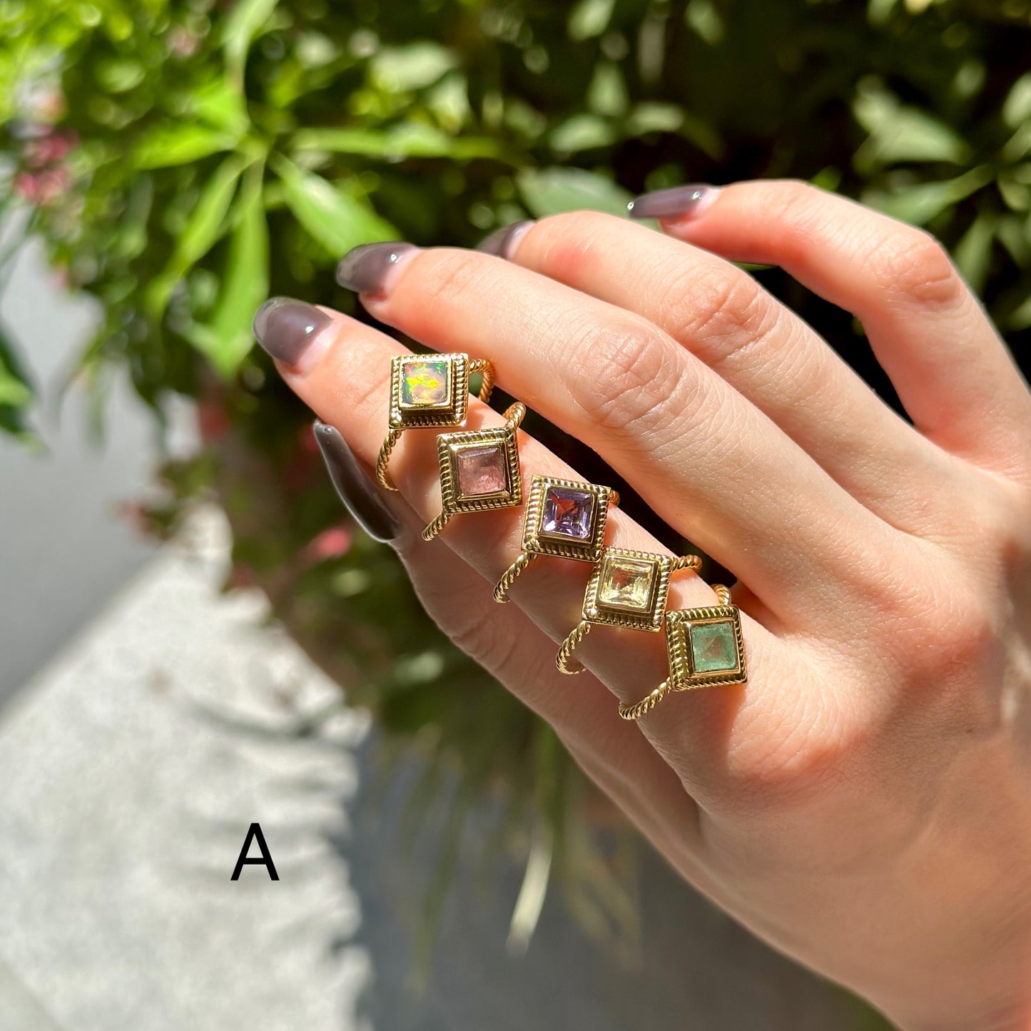 Brass petit ring 12
