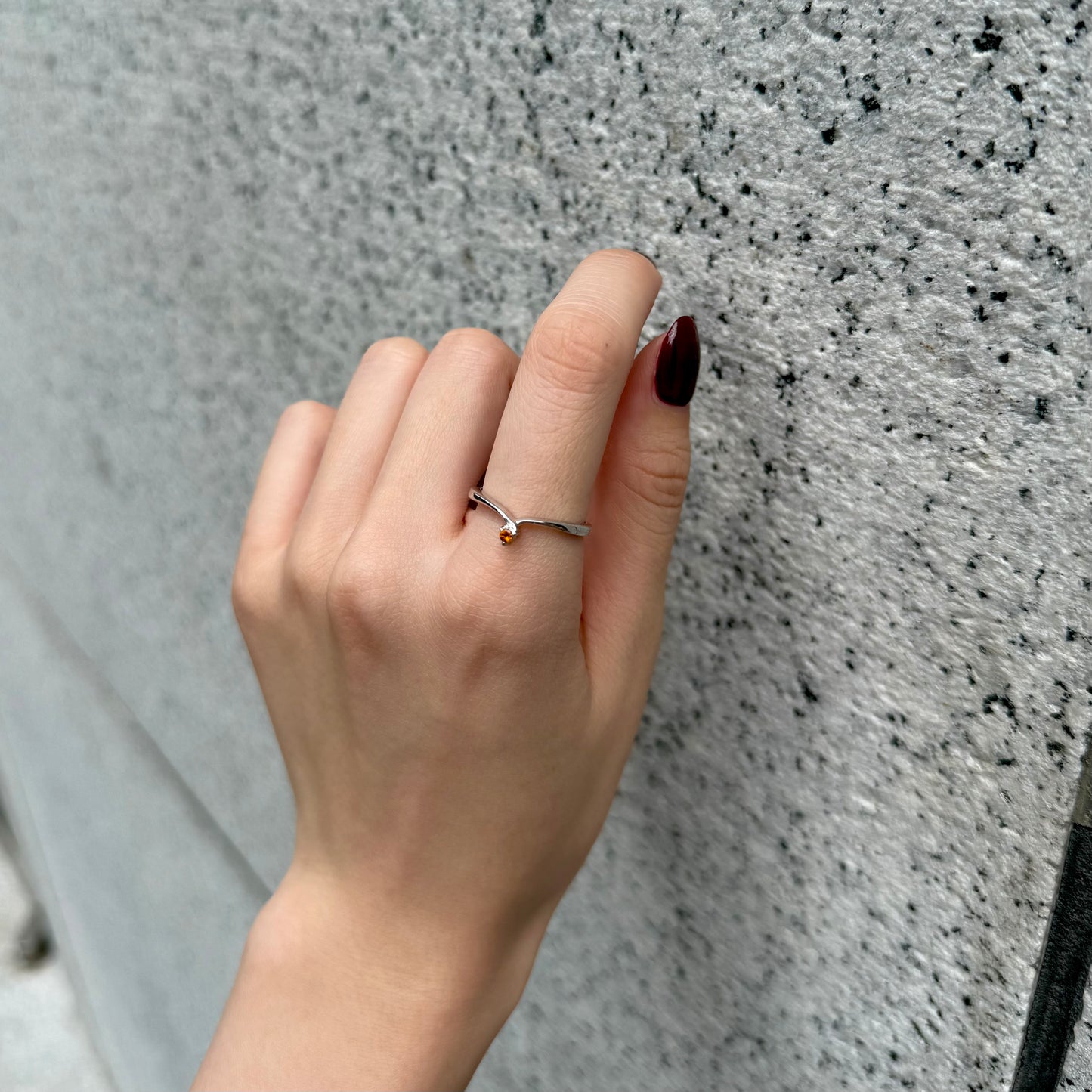 Silver925 V design ring 5