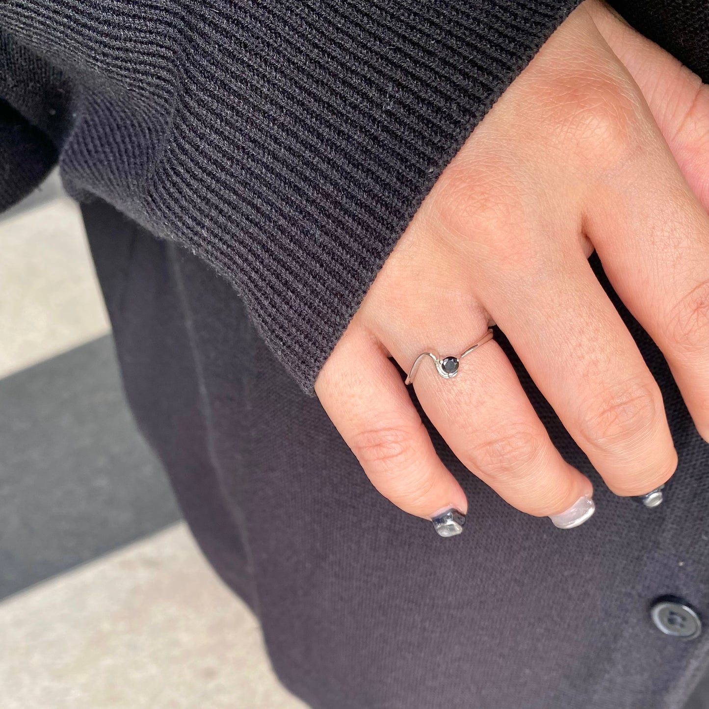 Silver925 wave ring 3