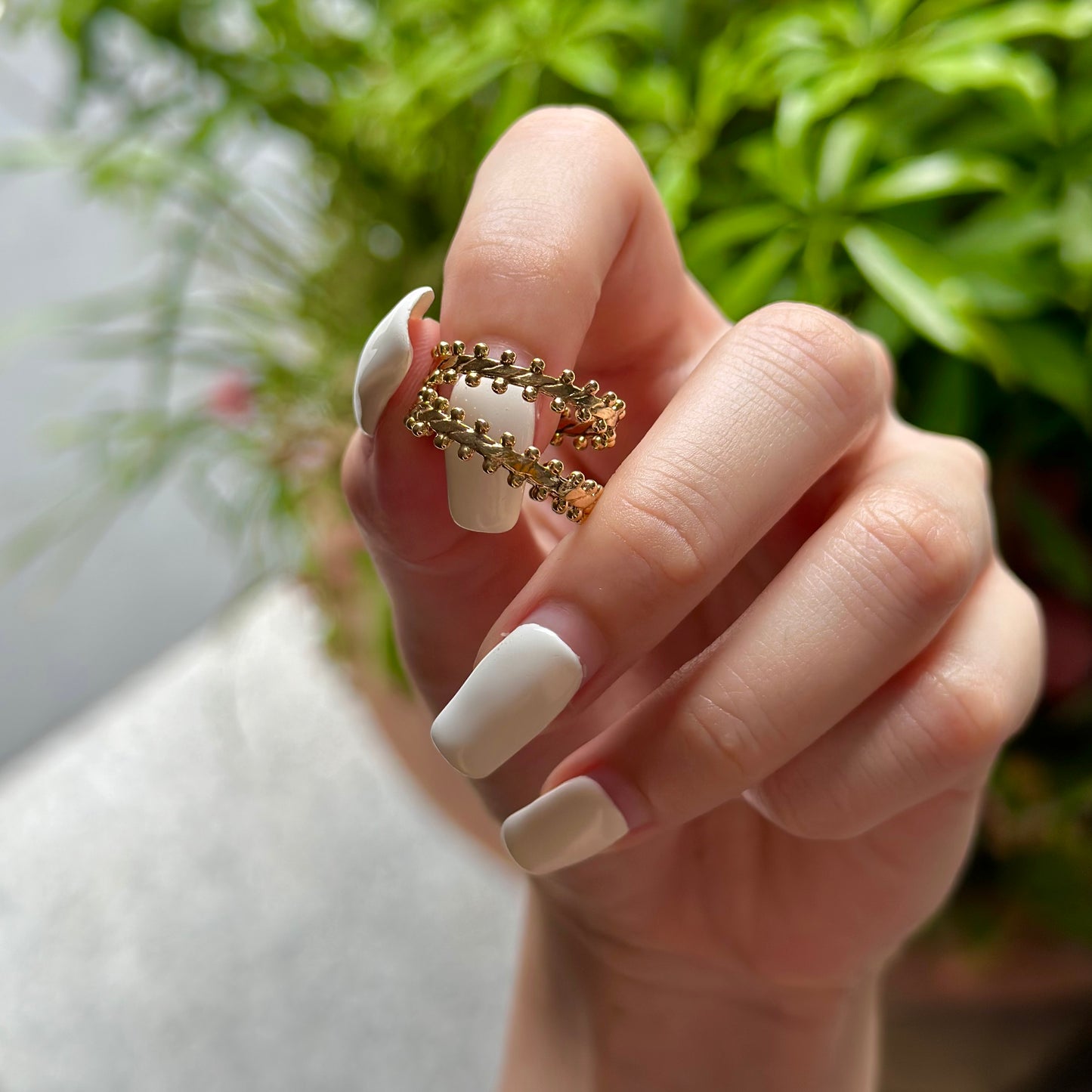 Brass plain ring 15