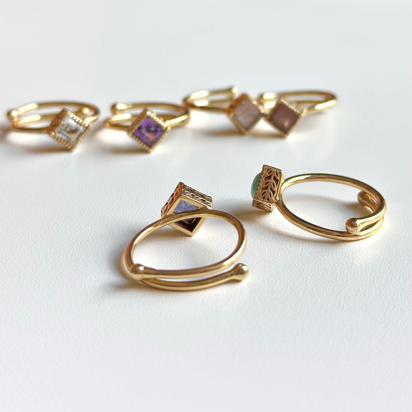 Brass petit ring 8