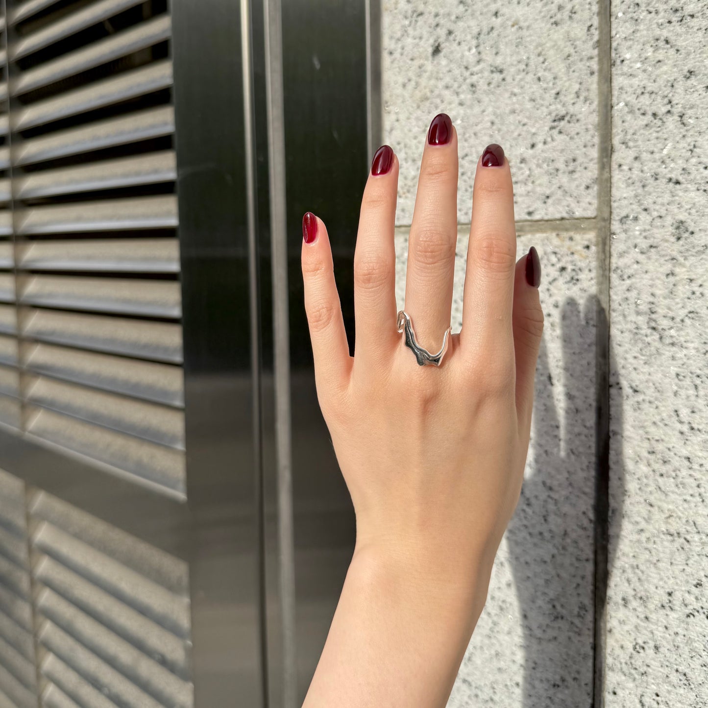 Silver925 plain ring 44