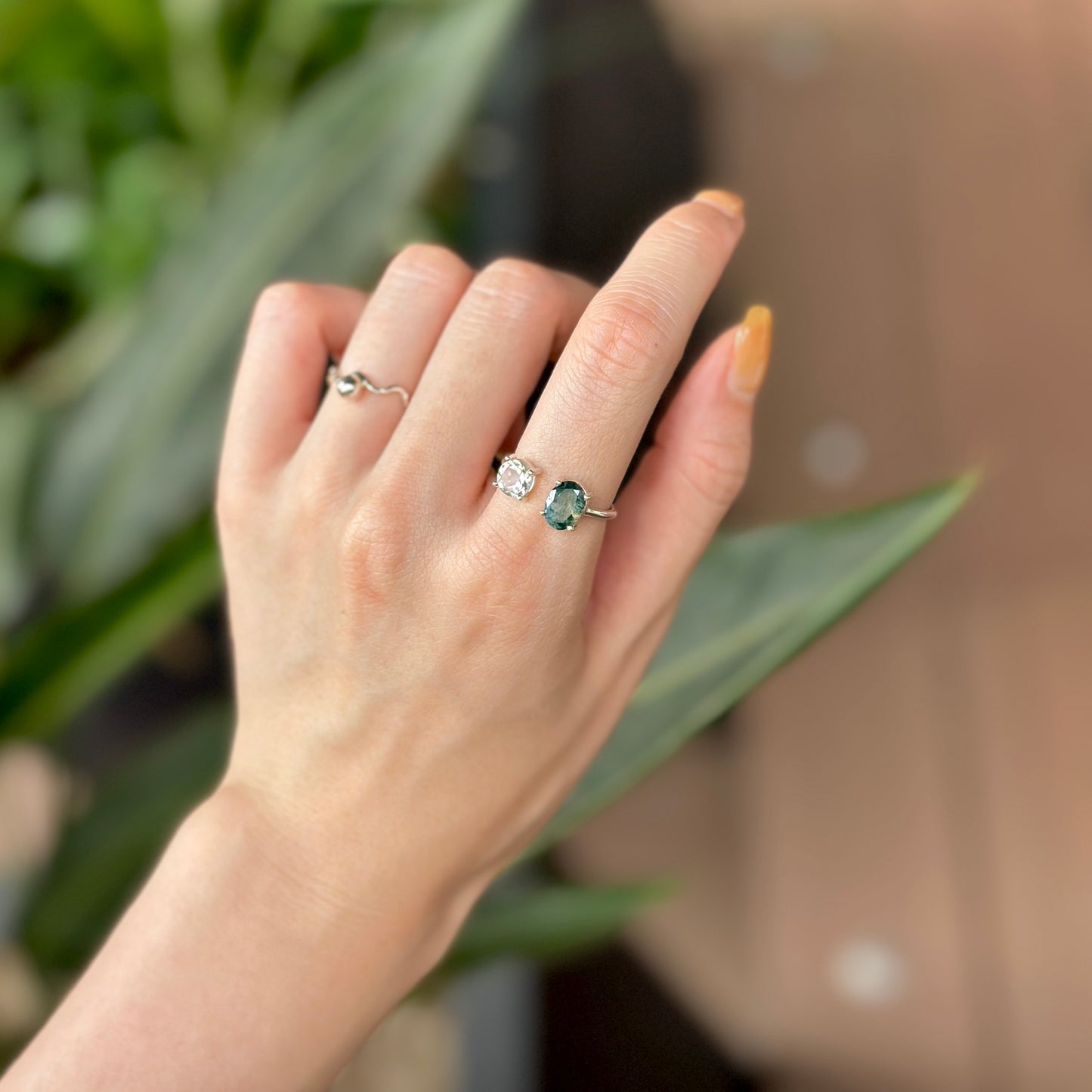 Silver925 2stone ring 16