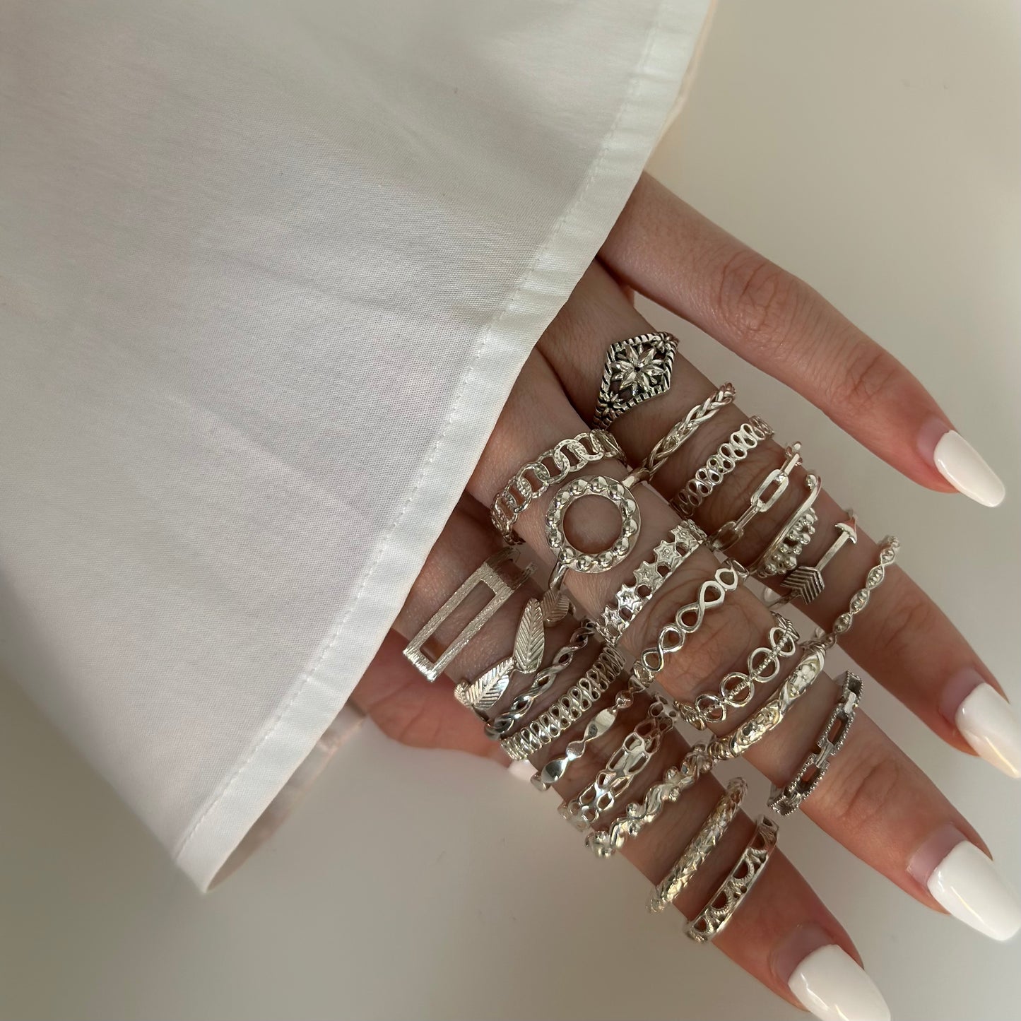 Silver925 plain ring 83