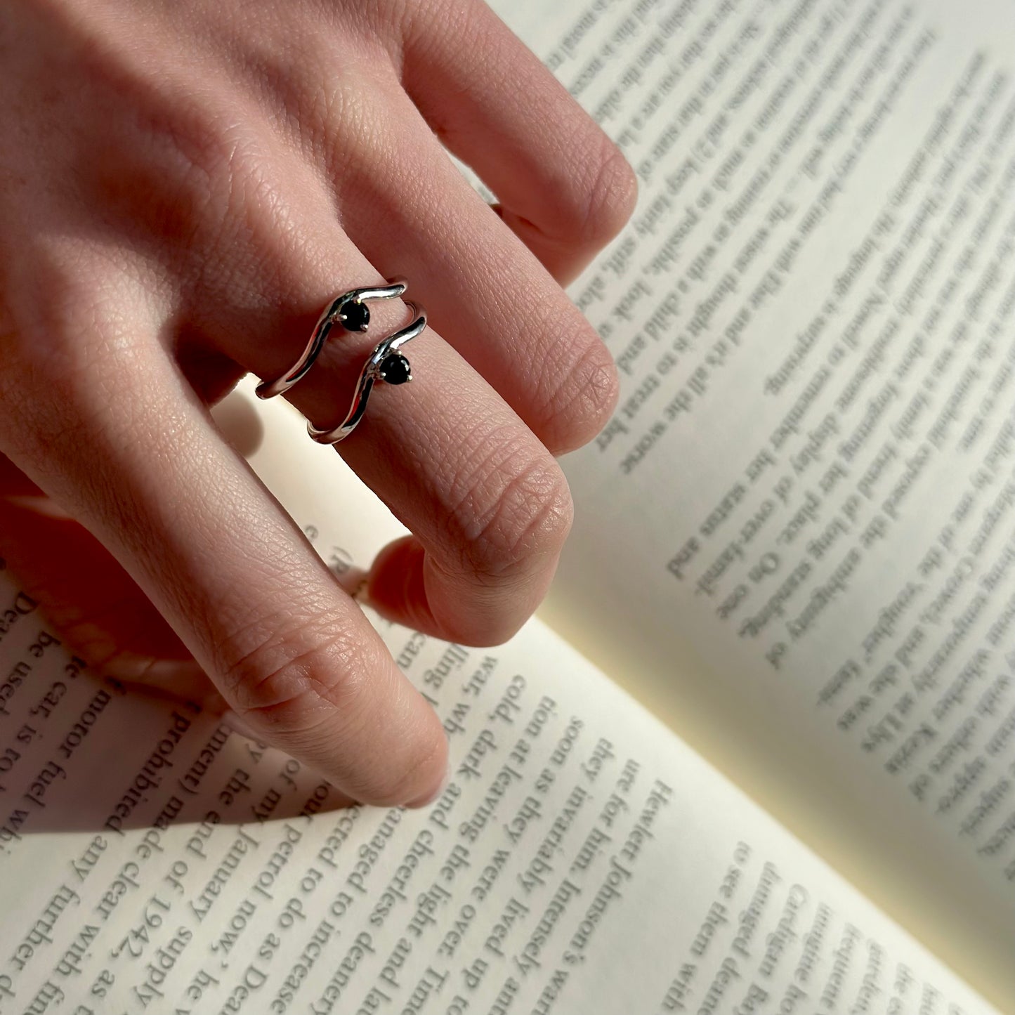 Silver925 wave ring 4