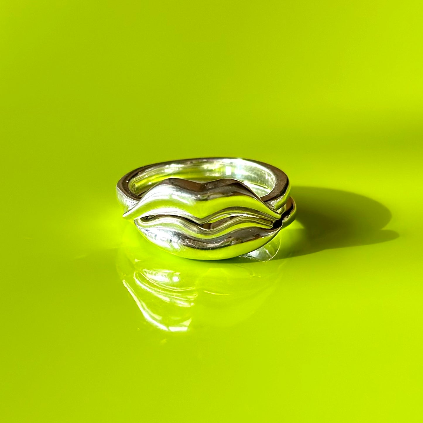 Silver925 plain ring 〈Lip〉2