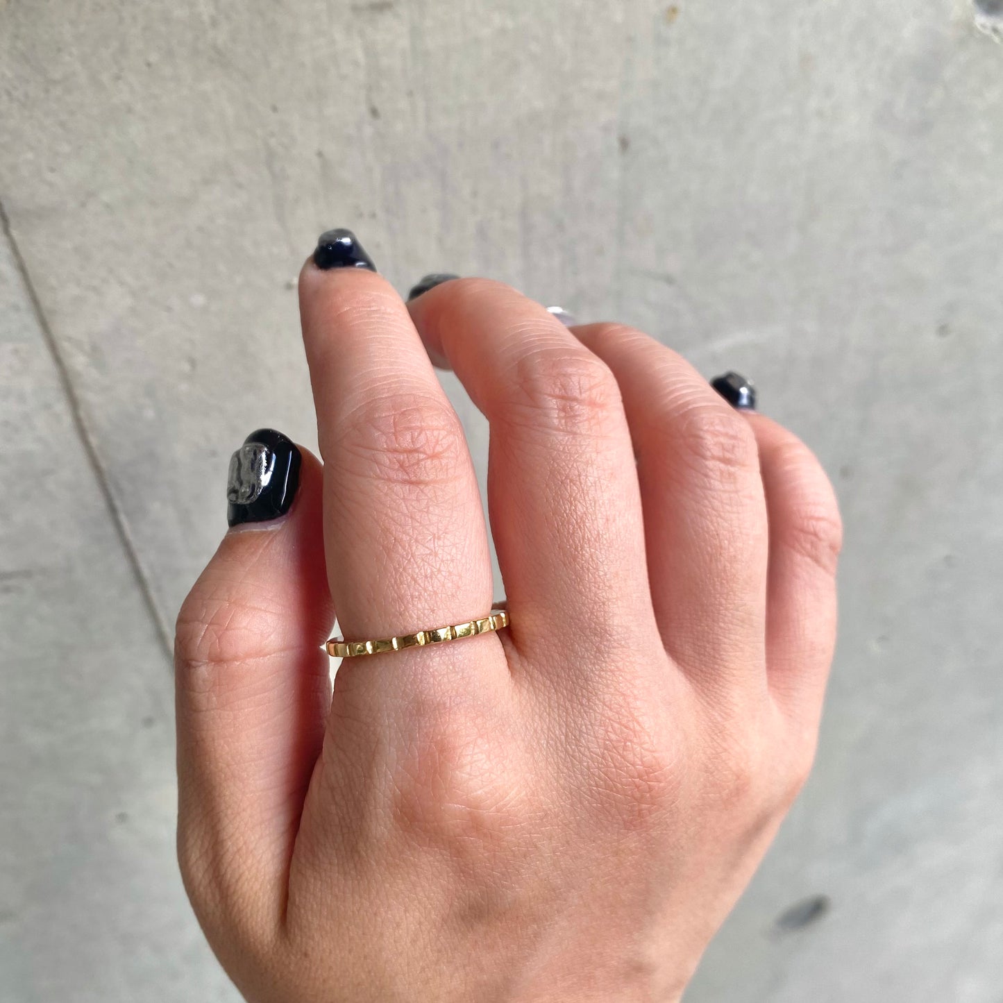 Brass plain ring 18