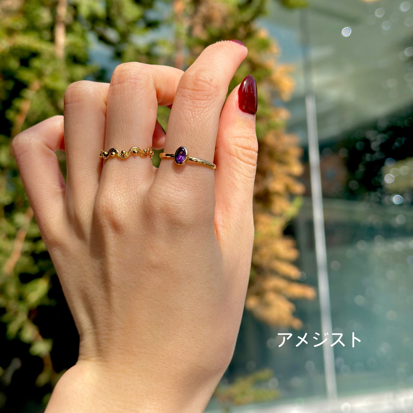 Brass petit ring 54
