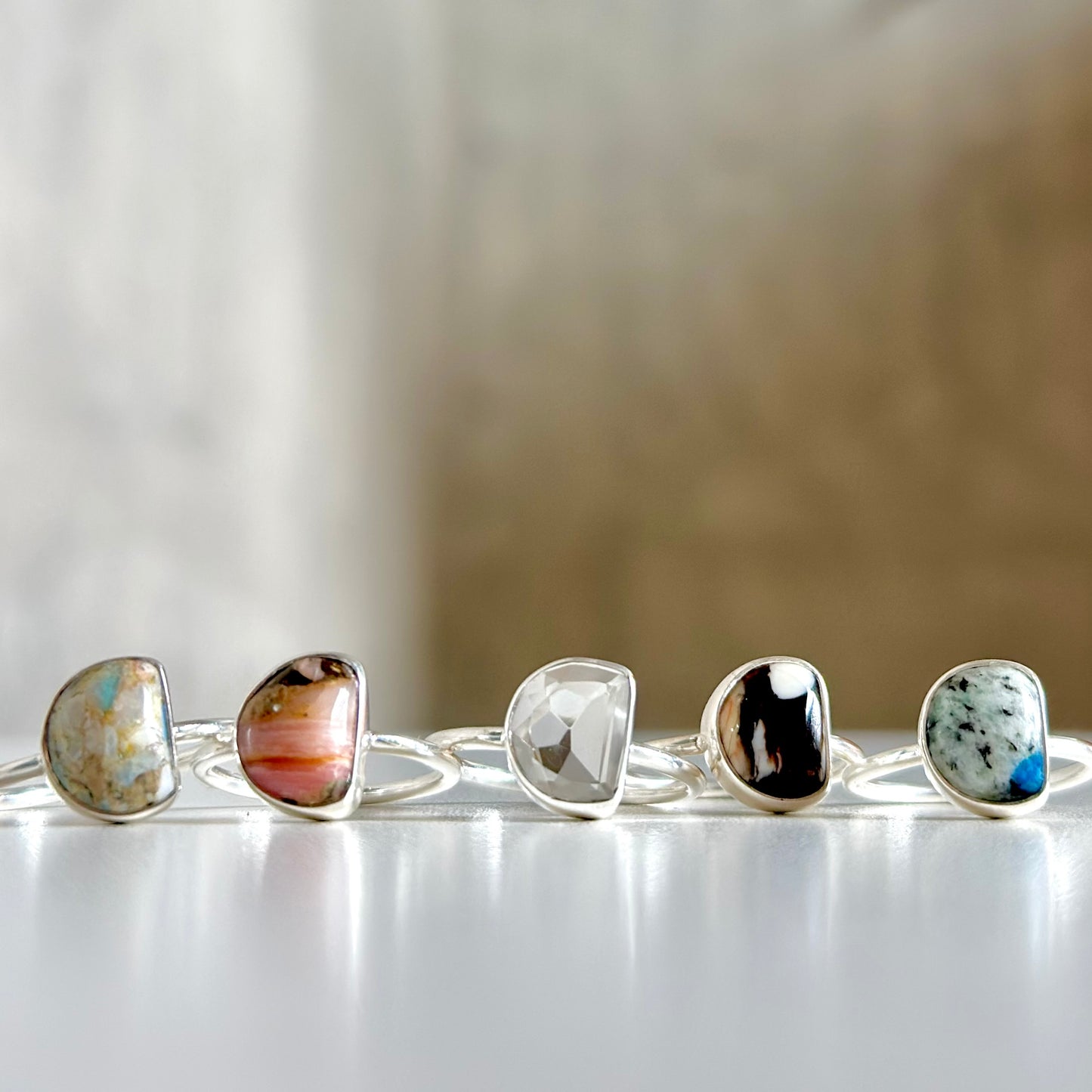 Silver925 1stone ring 24