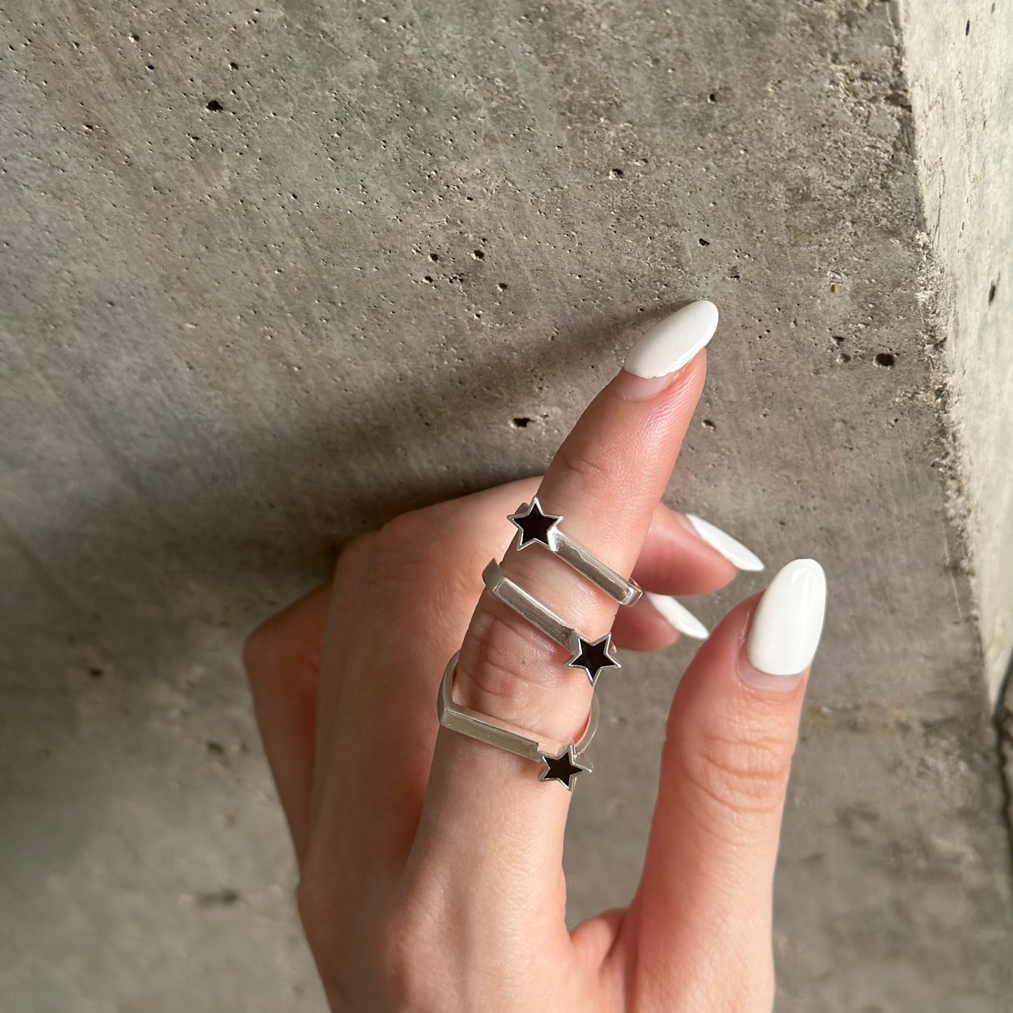 Star enamel ring 1